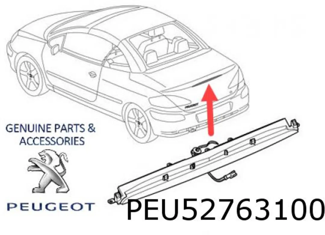 Peugeot 307 CC Derde Remlicht 6350W5