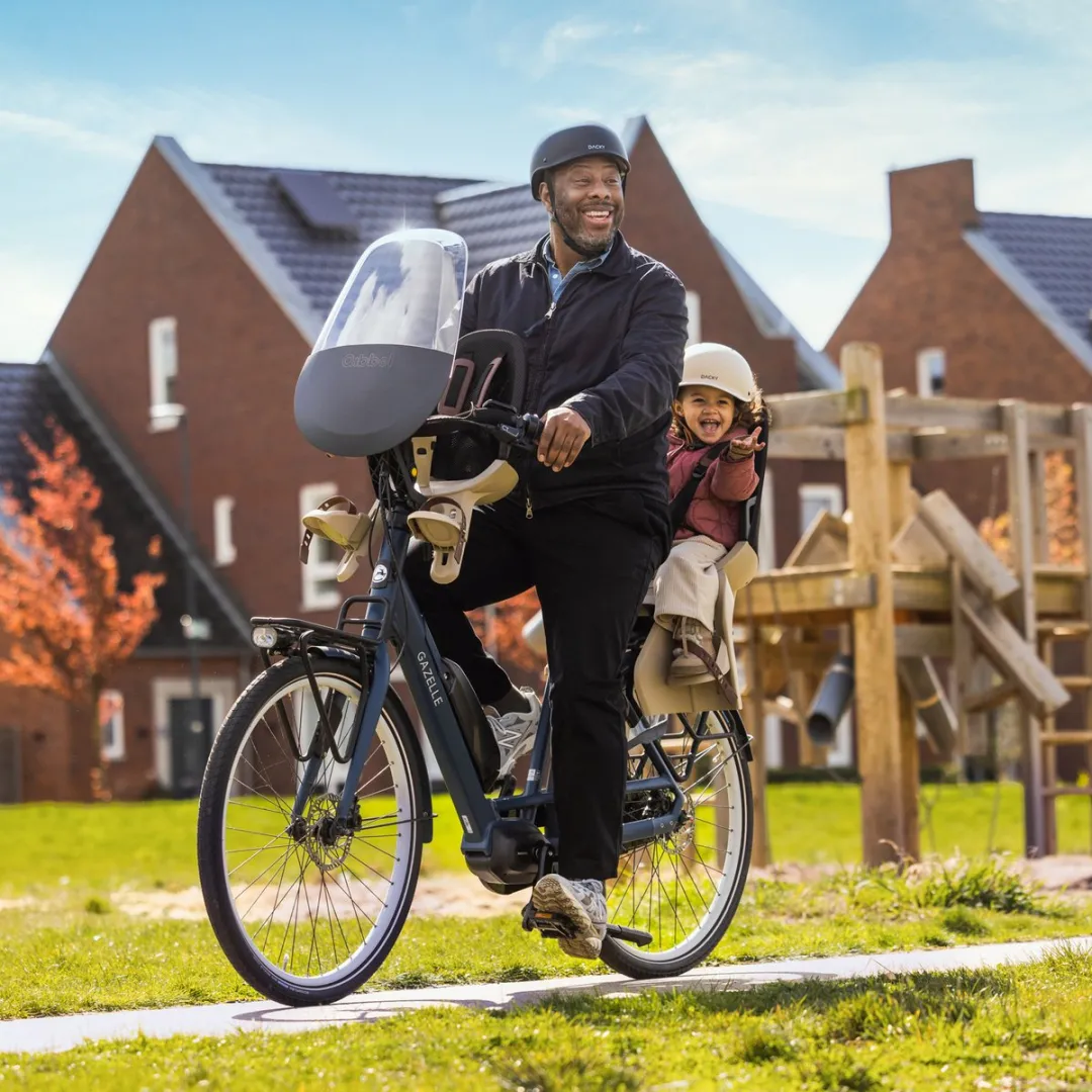 Qibbel Air Fietsstoeltje Bruin