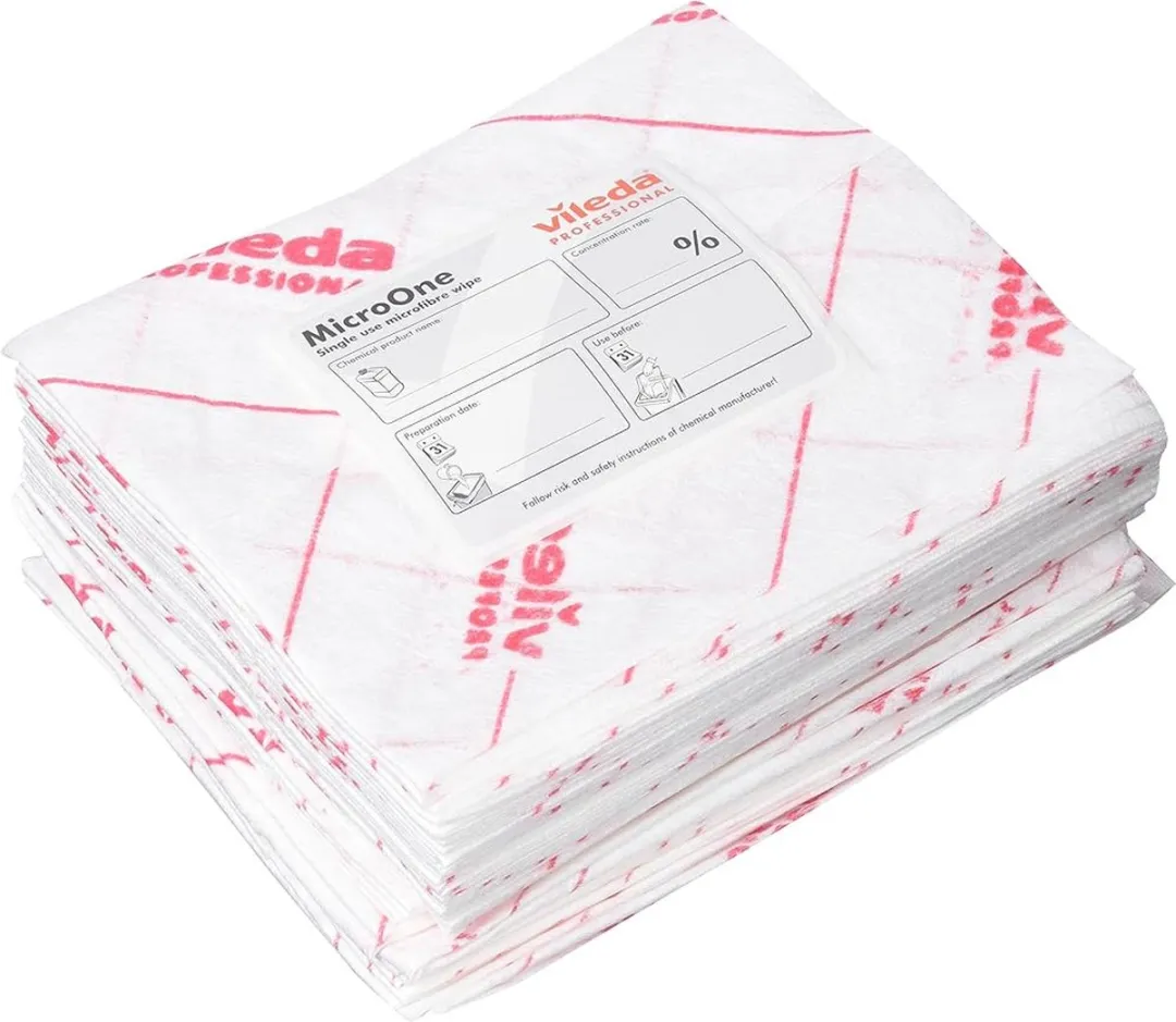 Vileda Professional MicroOne microvezeldoek 34 x 27 cm rood