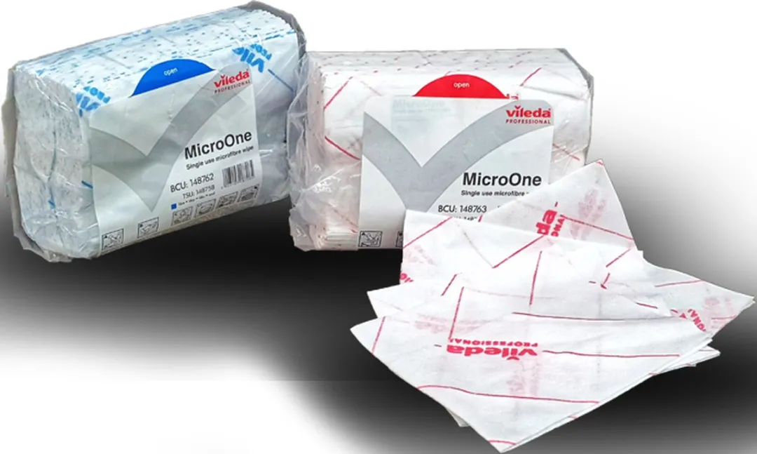 Vileda Professional MicroOne microvezeldoek 34 x 27 cm rood