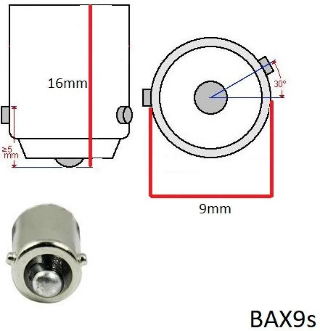 Osram BAX9s 12V 6W Lamp