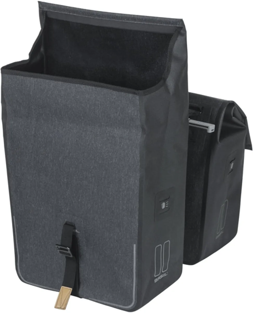 Basil Urban Dry MIK Dubbele Fietstas 50L - Grijs