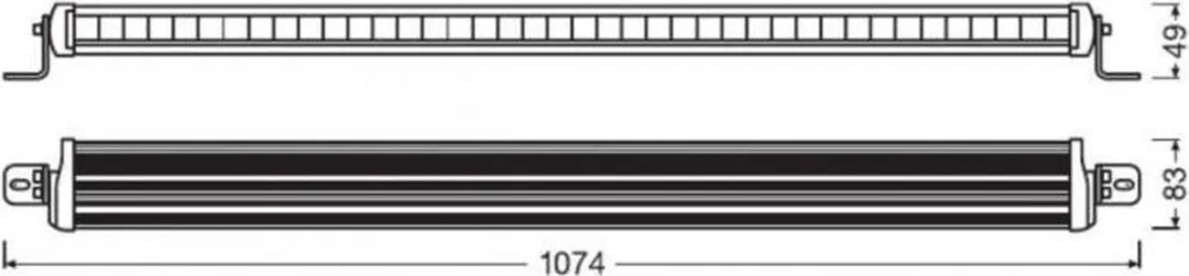 Osram FX1000-CB LED Lichtbalk Auto - 12-24V - Zwart