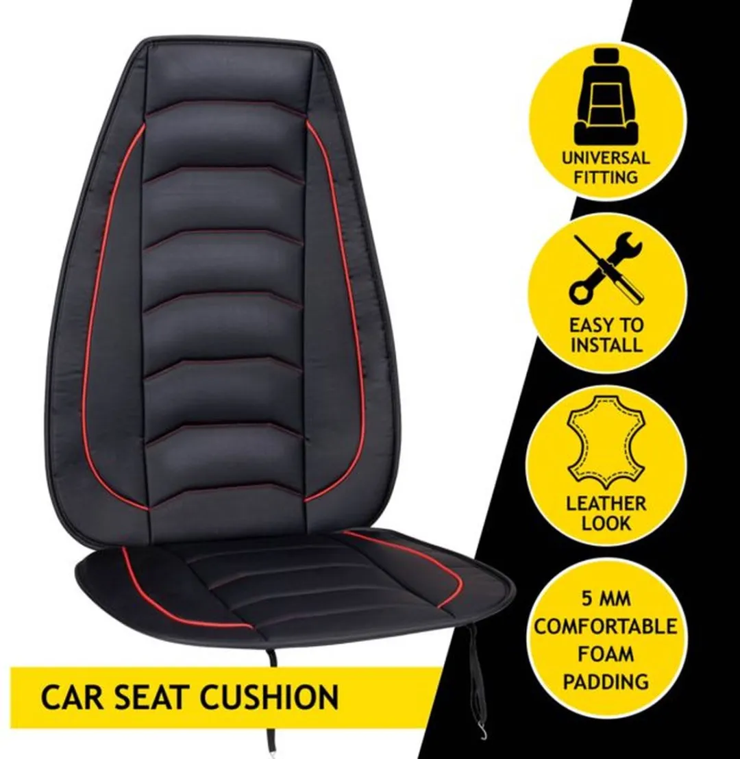 Dunlop Autostoelhoes Schuimvulling - Zwart/Rood