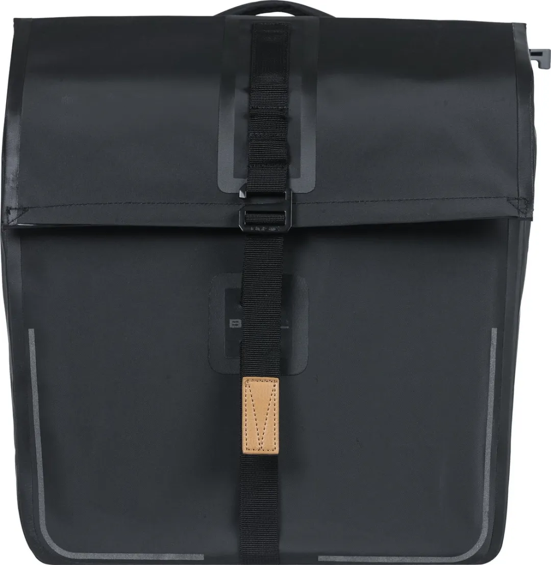 Basil Urban Dry Dubbele Fietstas - 50L - Zwart