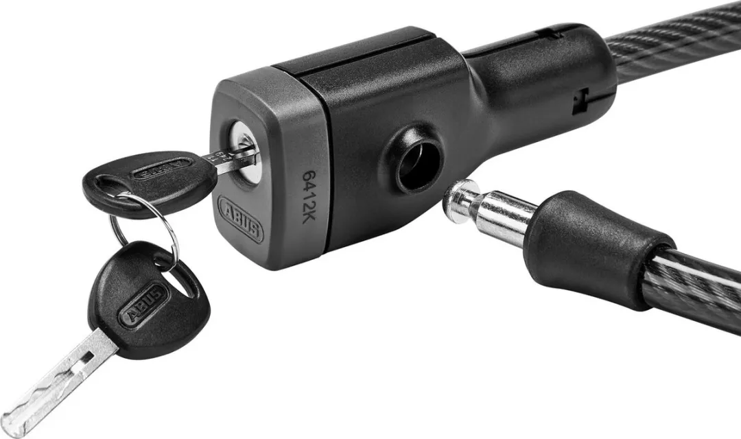 ABUS Racer 6412K Kabelslot 120cm - Zwart - afbeelding 6 van 6