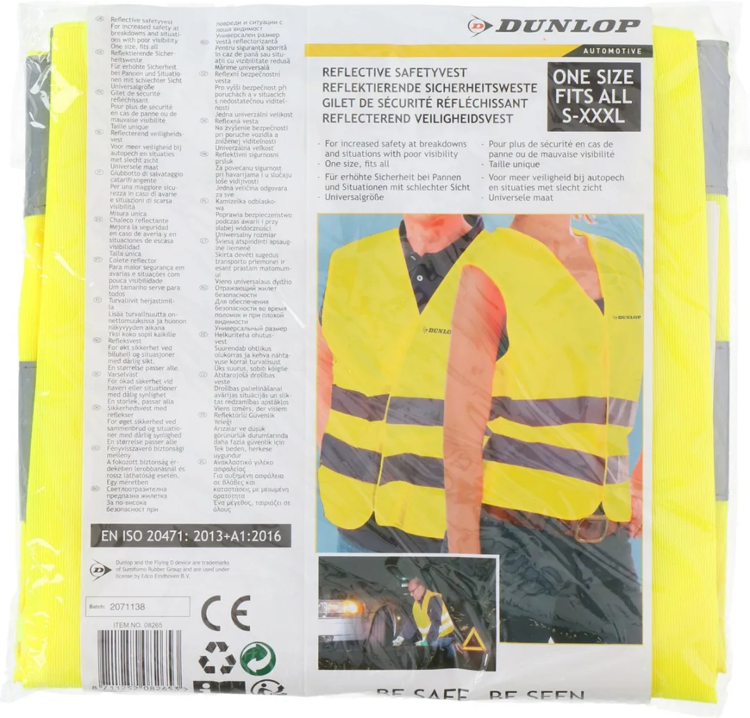 Dunlop Veiligheidshesje Unisex XXL Geel