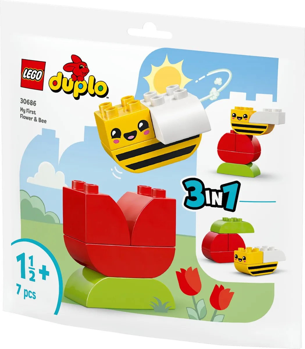 LEGO Mijn eerste bloem met een bij 30686 - 7 Stukken