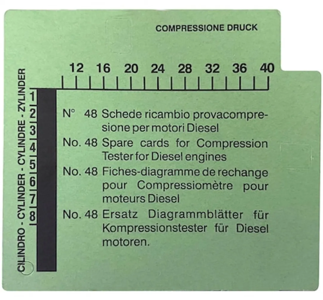 Würth Motometerkaarten Blauw - 1 Stuk