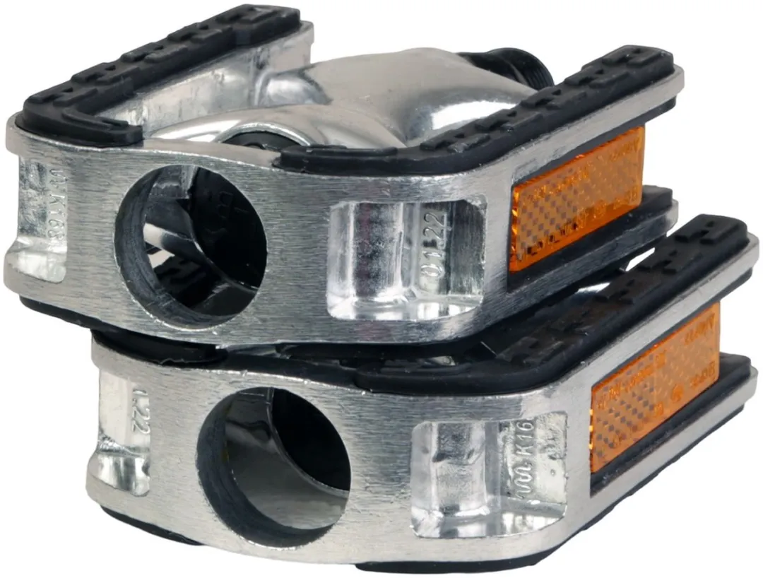 Fischer Aluminium Fietspedalen Antislip Set - Zilver/Zwart - afbeelding 6 van 6