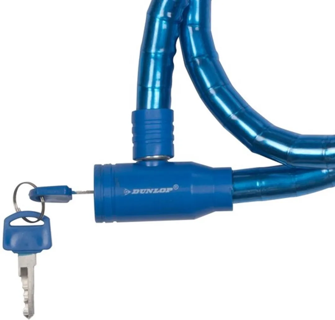 Dunlop Kabelslot 80cm - Blauw