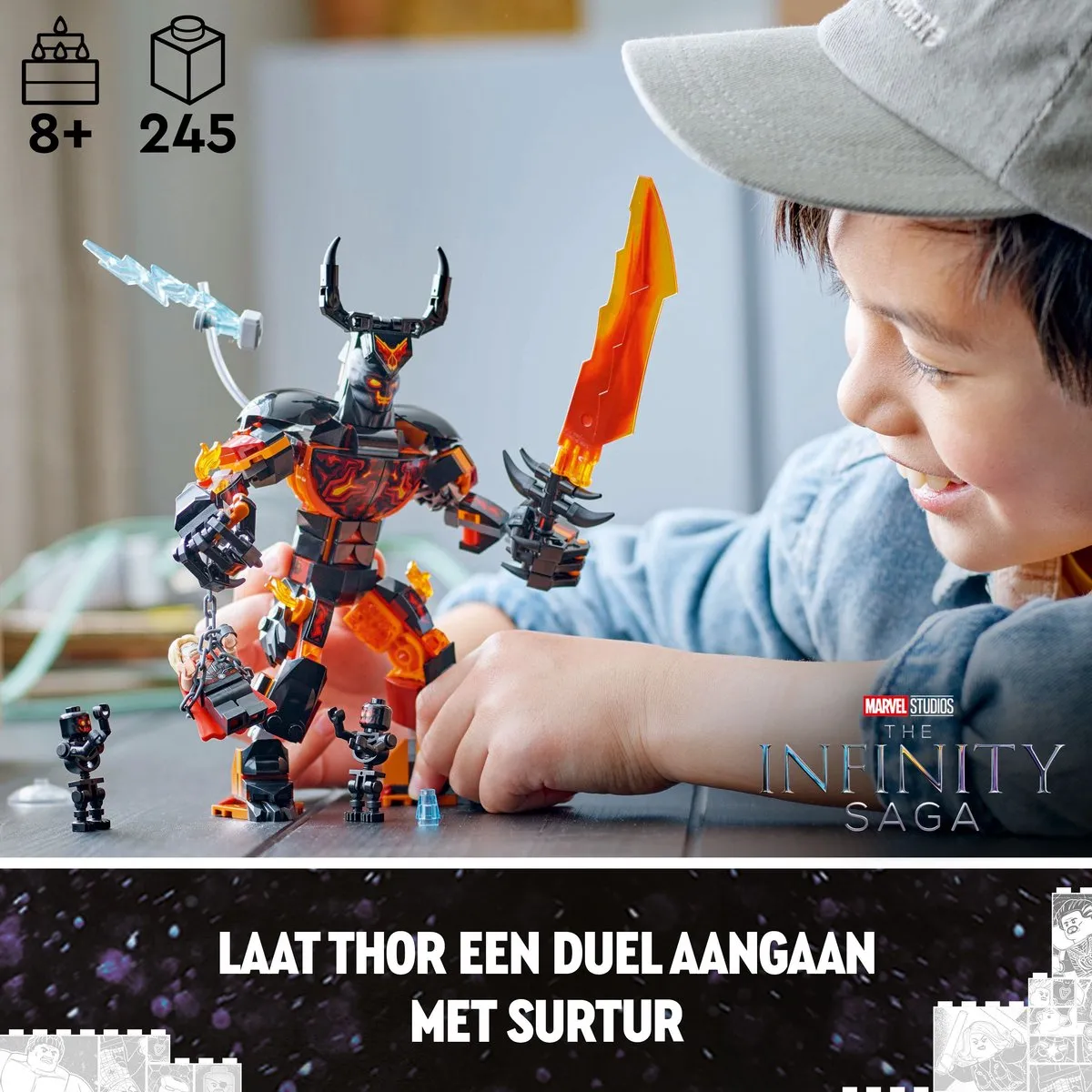 LEGO Marvel Thor vs. Surtur 76289 - 245 Stukken - Meerkleurig