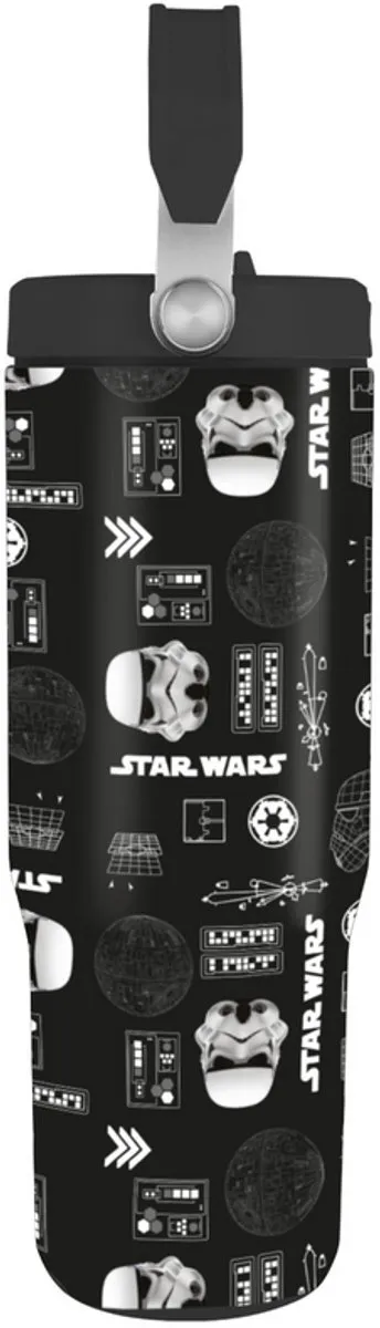 Star Wars Drinkfles - 1 Stuks - Zwart/Wit