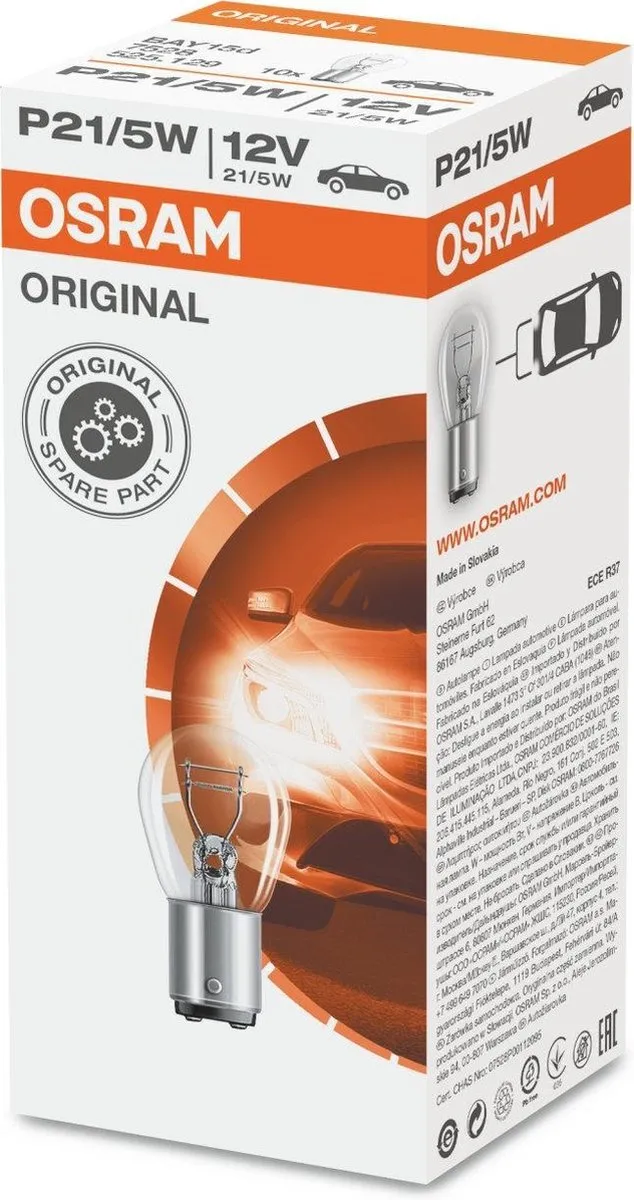 Osram Scooterlamp BAY15D 12V 21/5W - MBK 50 Booster 1989-2019