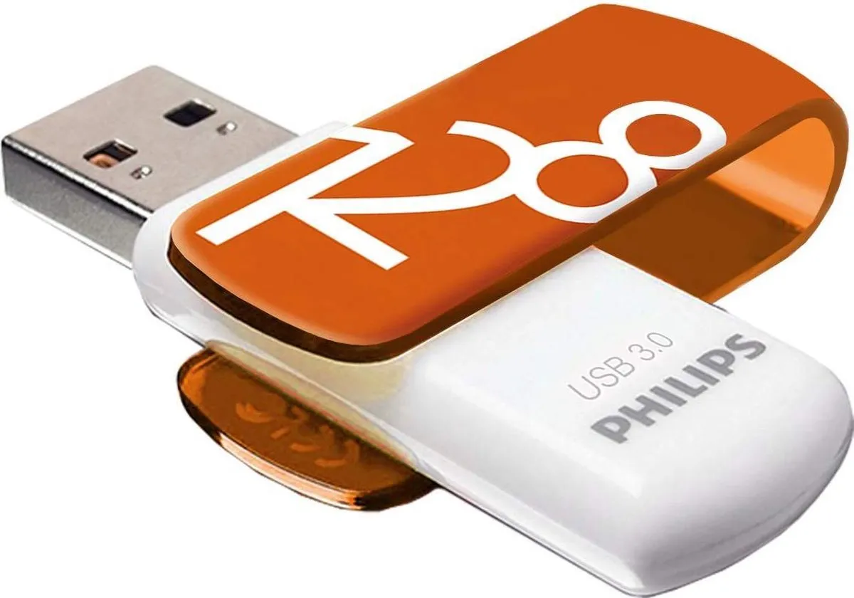 Philips Vivid FM12FD00B USB Flash Drive 128GB - Oranje