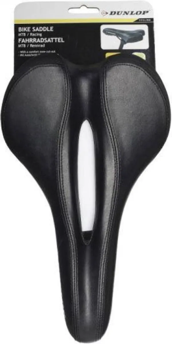 Dunlop Fietszadel - Racefiets/Mountainbikes - Zwart