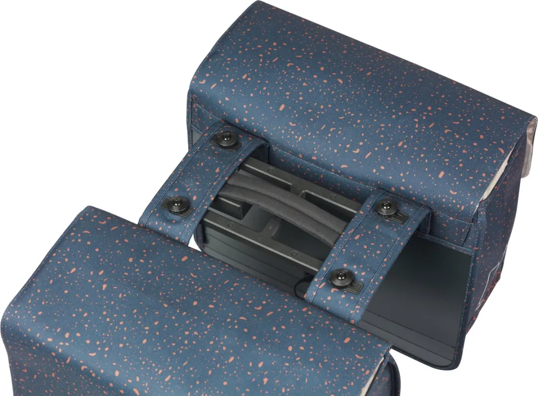 Basil Flair Dubbele Fietstas MIK 35L - Navy