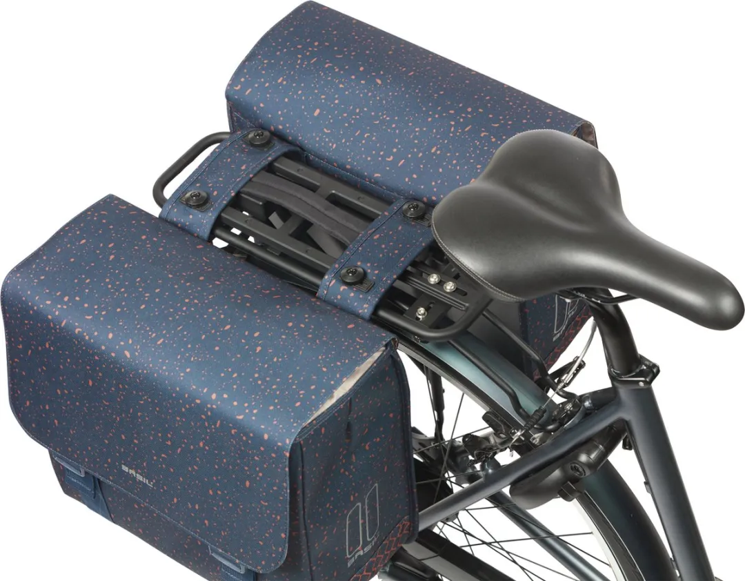 Basil Flair Dubbele Fietstas MIK 35L - Navy