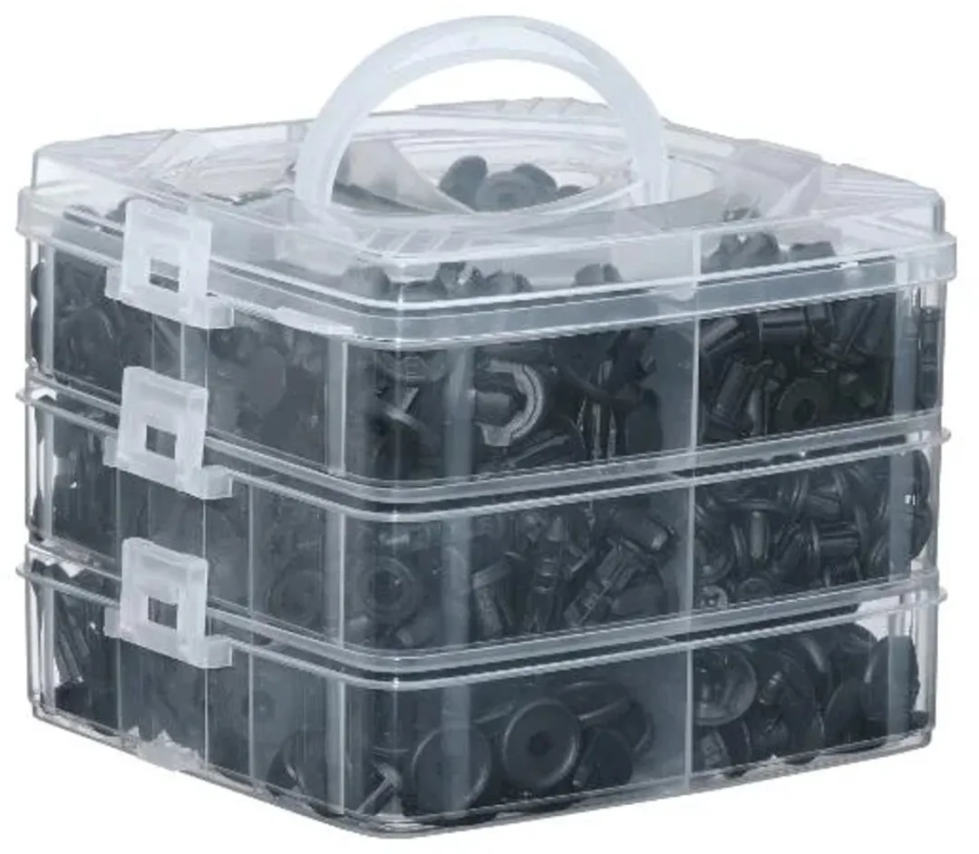 Parkside Bekleding Clips 630 Stuks - Universeel - Zwart