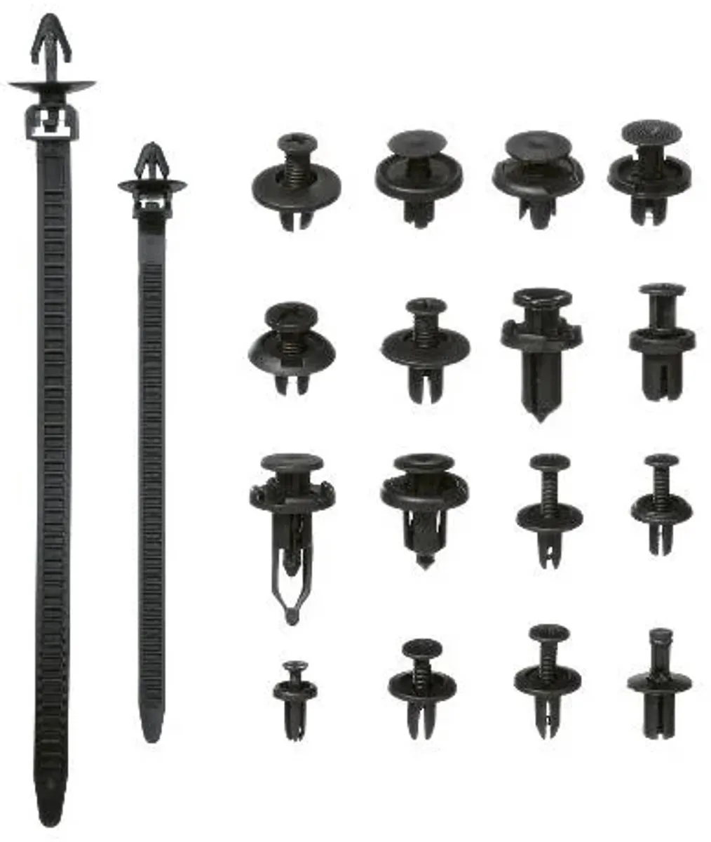 Parkside Bekleding Clips 630 Stuks - Universeel - Zwart