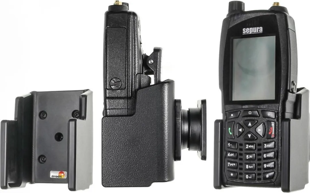 Brodit 511979 Passieve Houder Tweewegsradio - Zwart