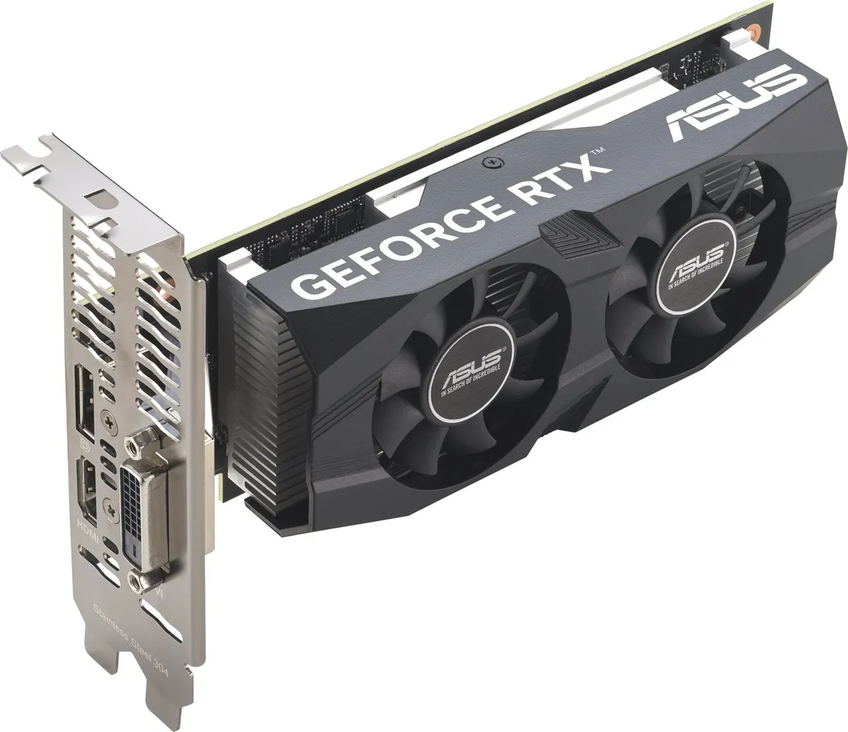 ASUS NVIDIA GeForce RTX 3050 LP BRK OC Videokaart 6GB - PCIe 4.0