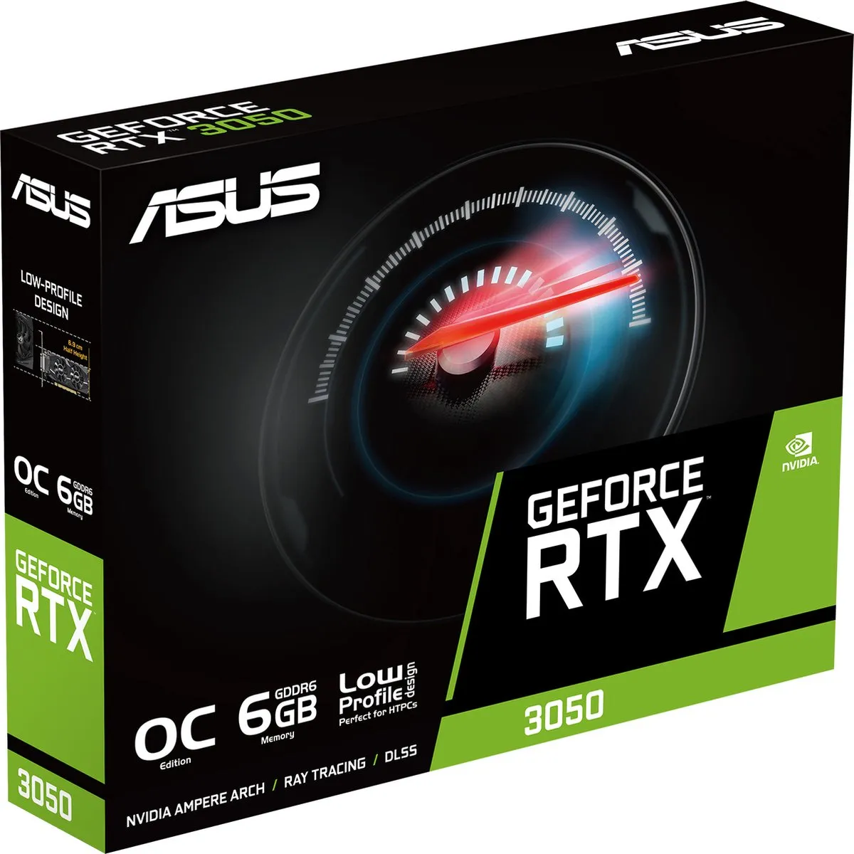 ASUS NVIDIA GeForce RTX 3050 LP BRK OC Videokaart 6GB - PCIe 4.0
