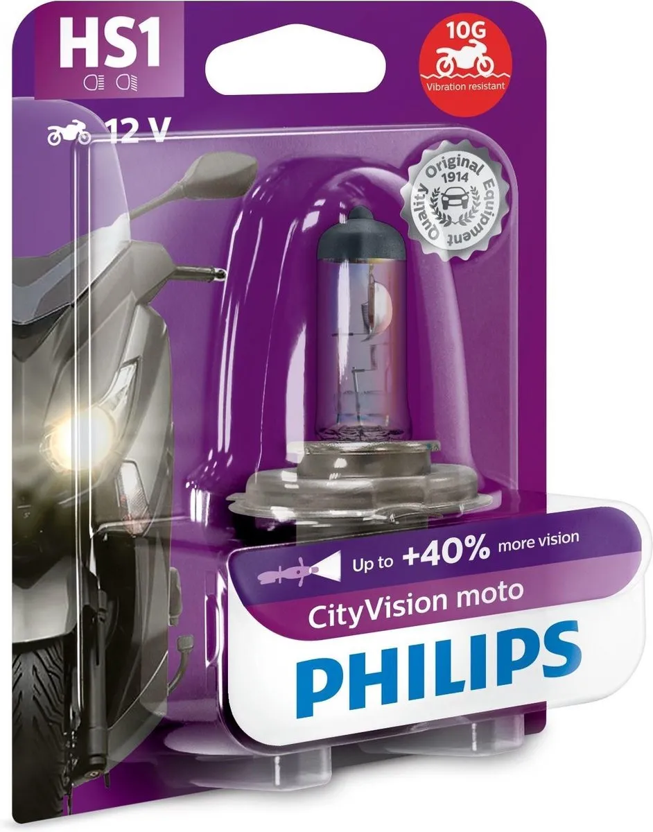 Philips Motorlamp HS1 Cityvision 12V/35W Wit