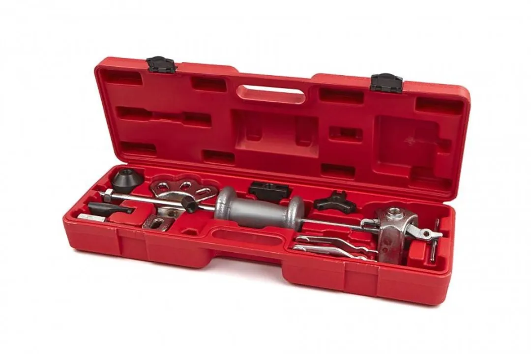 HBM Sliding Hammer Set - Deuken/Poelies Trekken - Zwart/Zilver