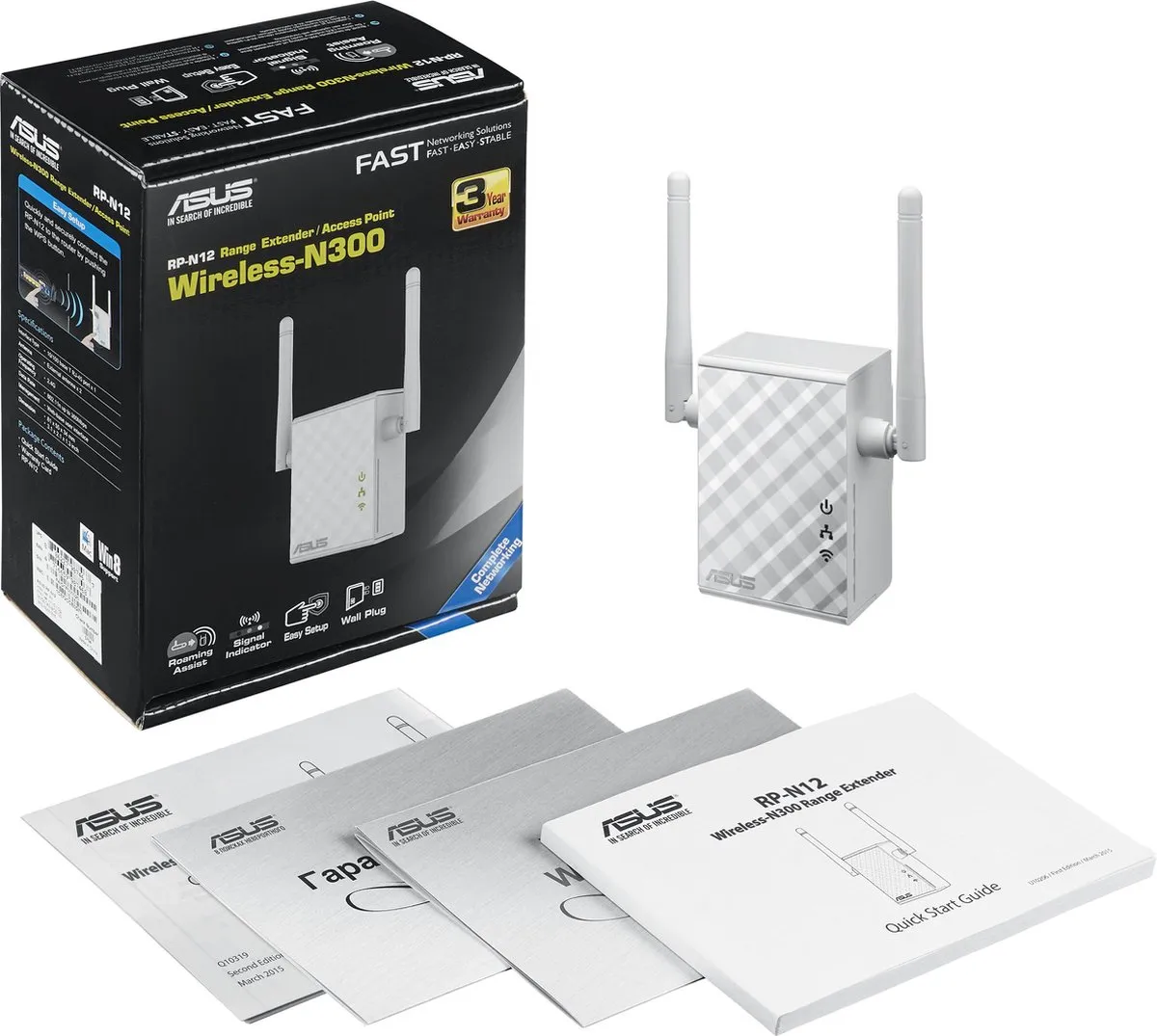ASUS RP-N12 WiFi Repeater 300Mbps - Wit - afbeelding 6 van 6