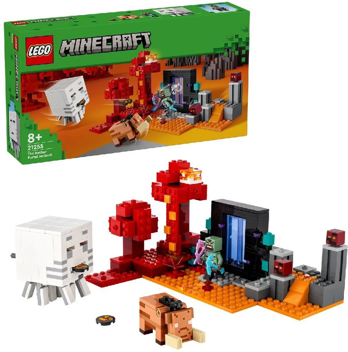 LEGO Minecraft Hinderlaag Nether-portaal 21255 - 352 Stukken - afbeelding 6 van 6