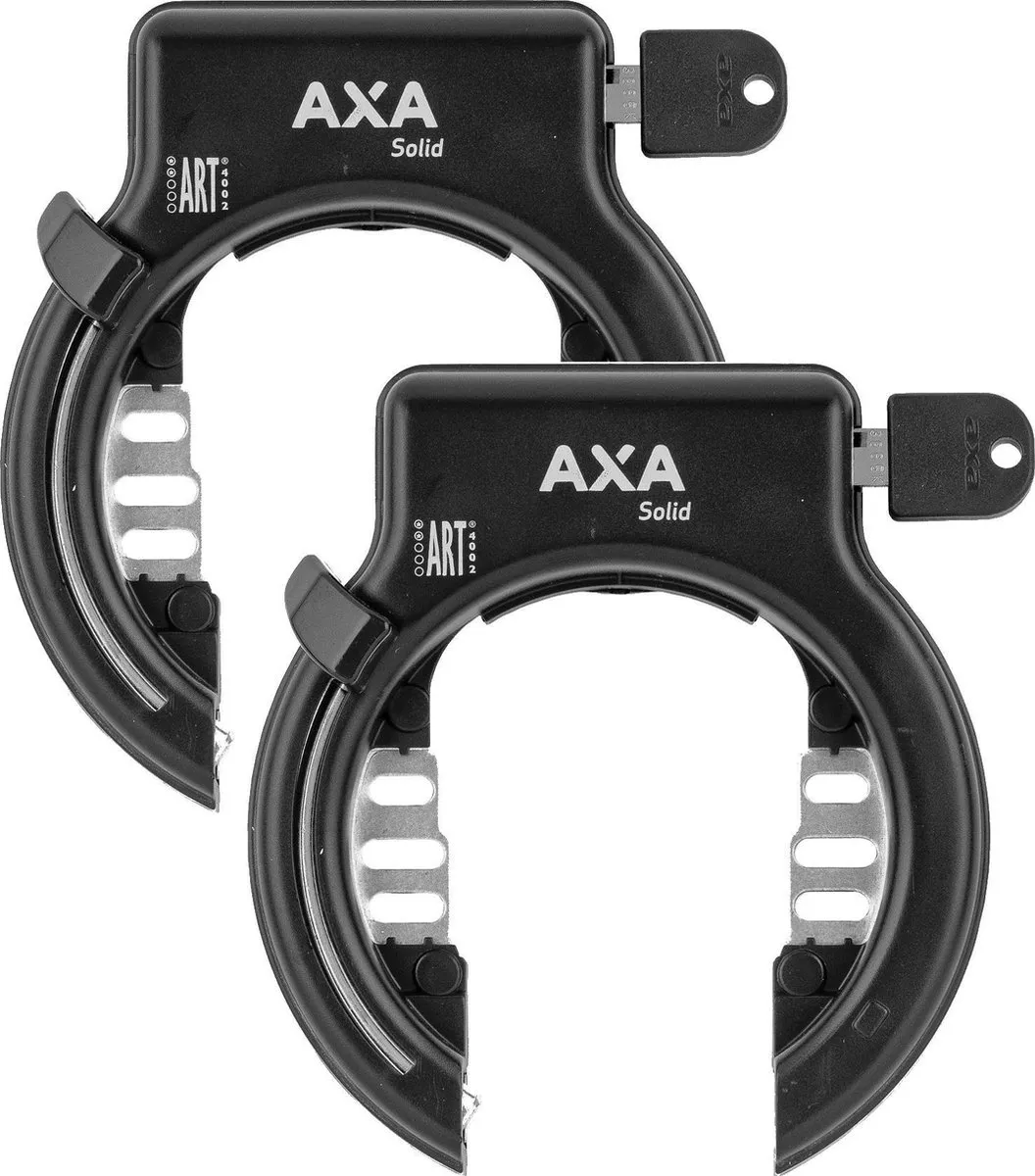 Axa Solid ART2 Ringslot - 2 Stuks - Zwart