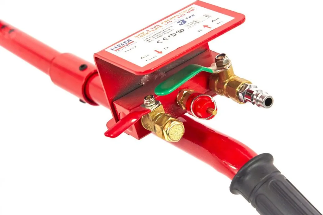 HBM Pneumatische Luchtkrik 3 Ton - 400mm - Rood