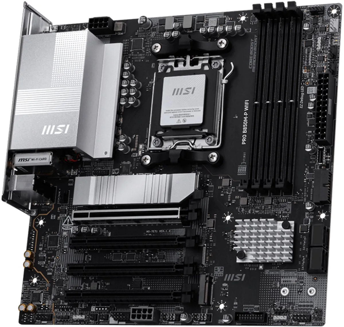 MSI PRO B850M-P WIFI moederbord - AM5 - microATX