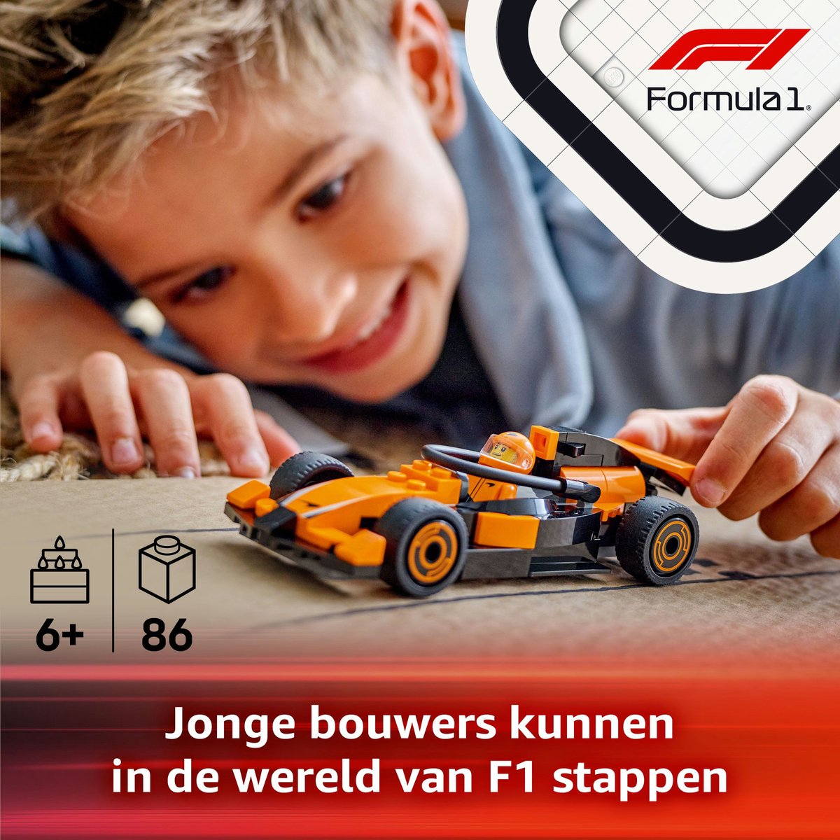 LEGO City F1 coureur met McLaren racewagen - 60442