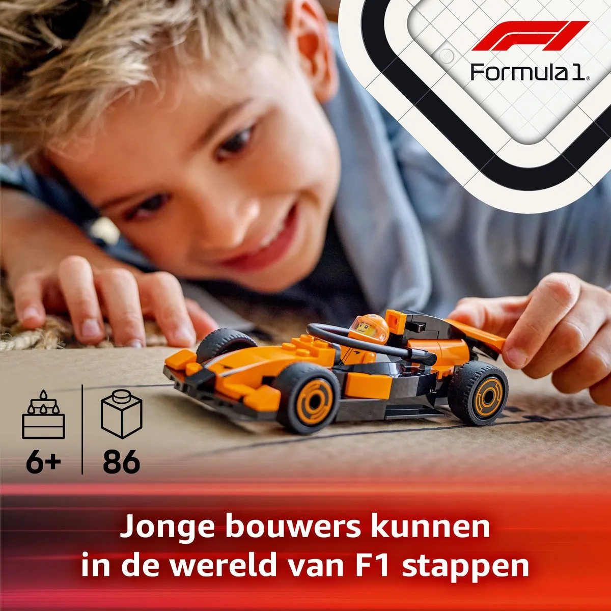 LEGO City F1 Coureur McLaren 60442 - 86 Stukken