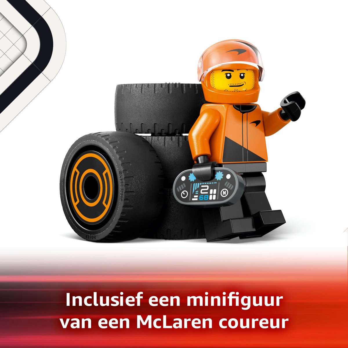 LEGO City F1 coureur met McLaren racewagen - 60442
