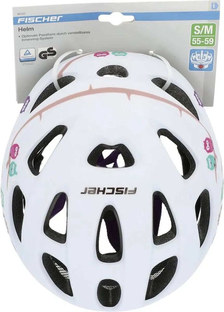Fischer Kinderfietshelm Uil S/M - Meerkleurig