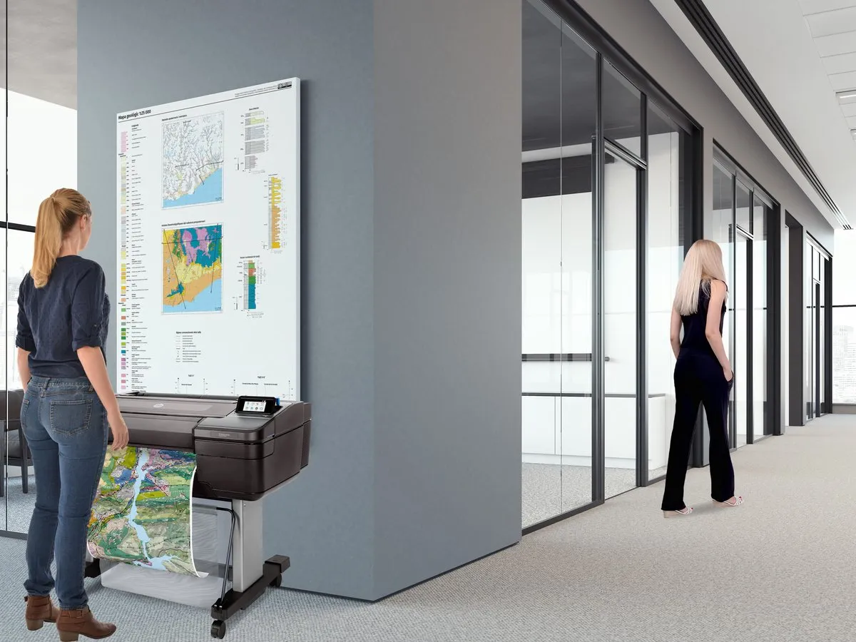 HP Designjet Z6dr 44-inch PostScript Printer - 6 Kleuren - Zwart/Zilver - afbeelding 2 van 6