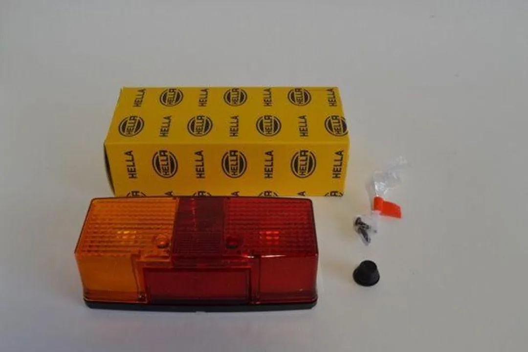 Hella Achterlicht 158x64x51 - Kentekenverlichting Links - Geel/Rood/Zwart