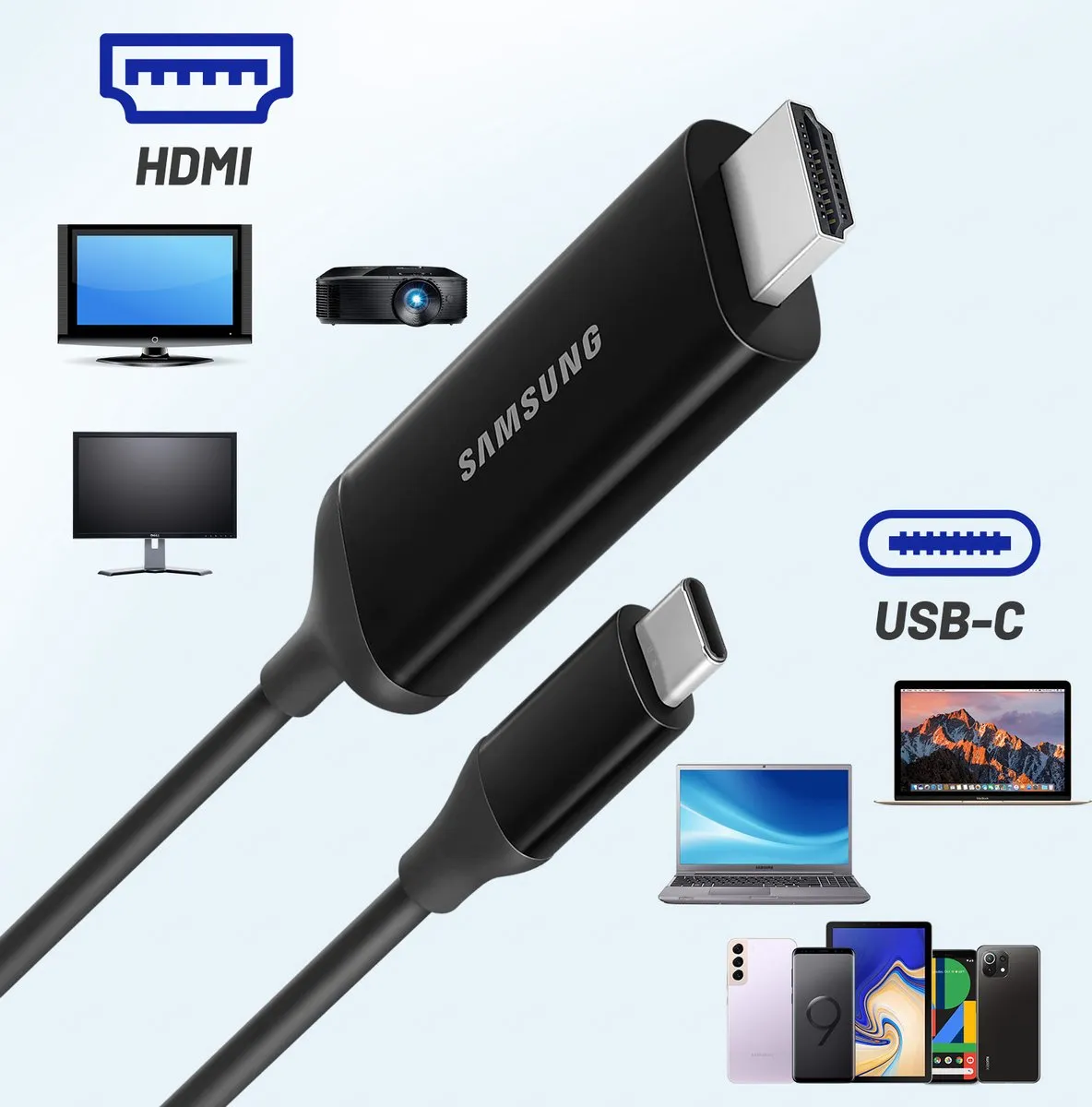 Samsung EE-I3100FBEGWW Kabelconversieadapter - Zwart - afbeelding 6 van 6