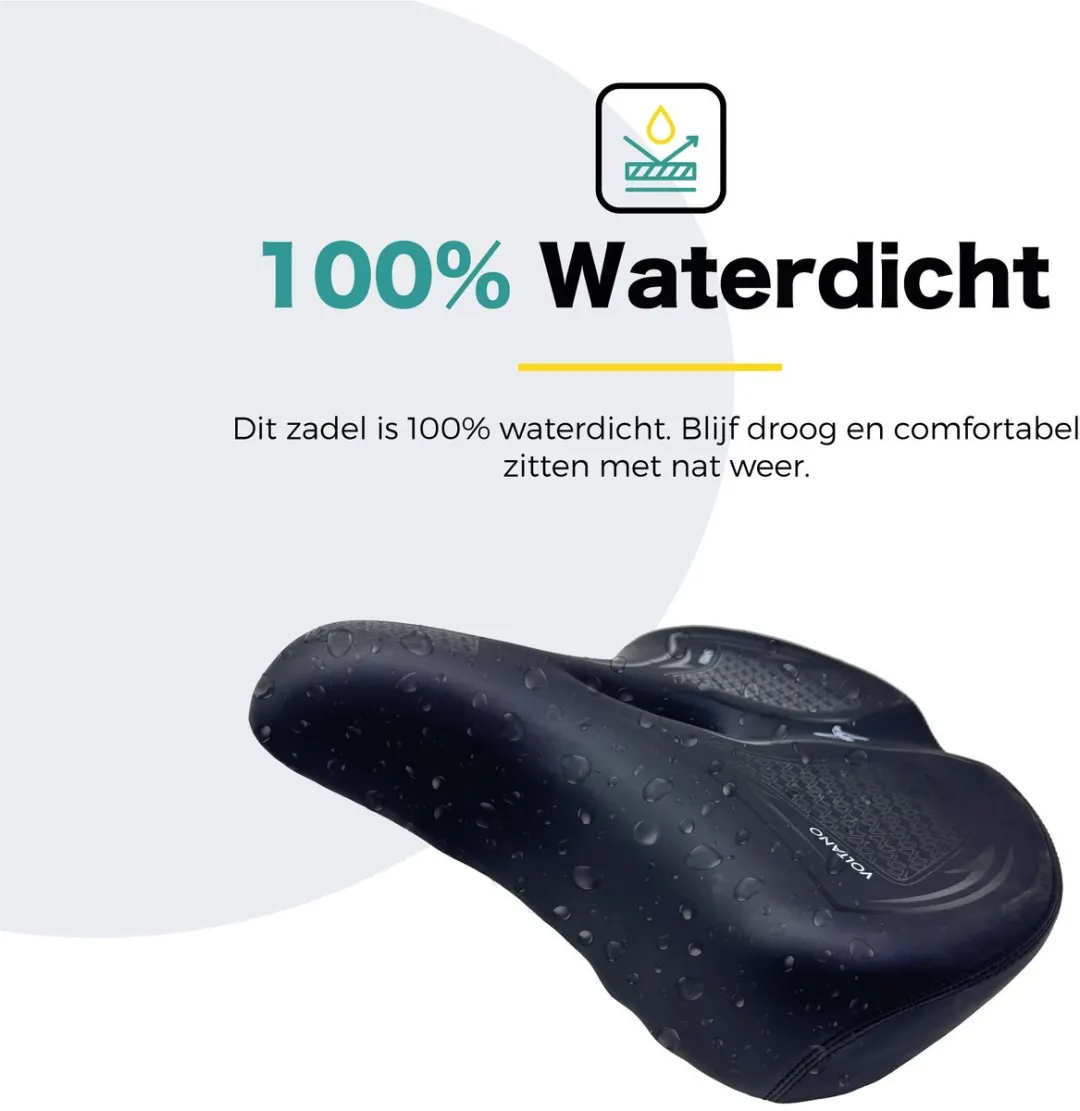 Voltano XXXL Fietszadel Cross - Zwart
