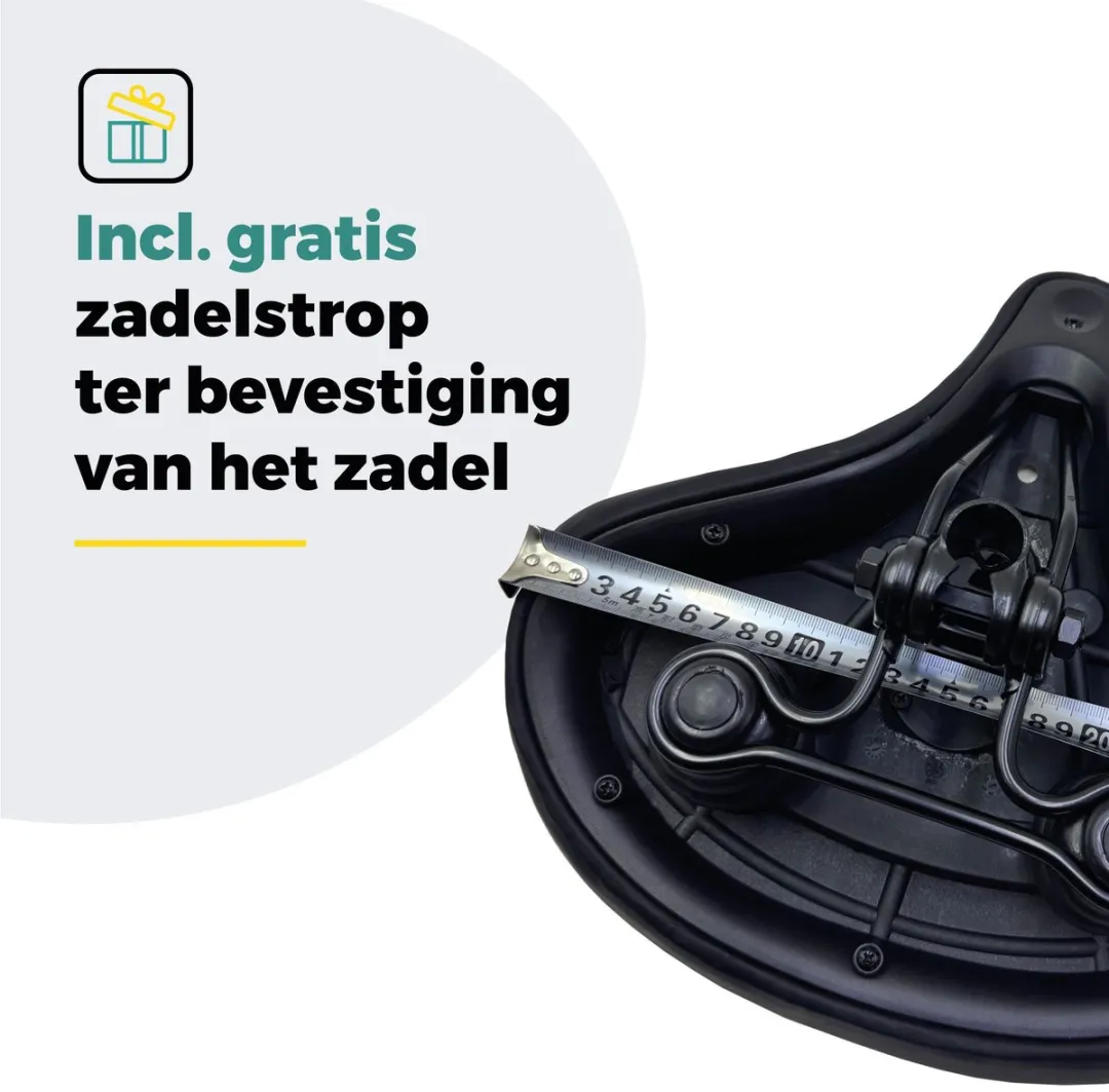 Voltano XXXL Fietszadel Cross - Zwart