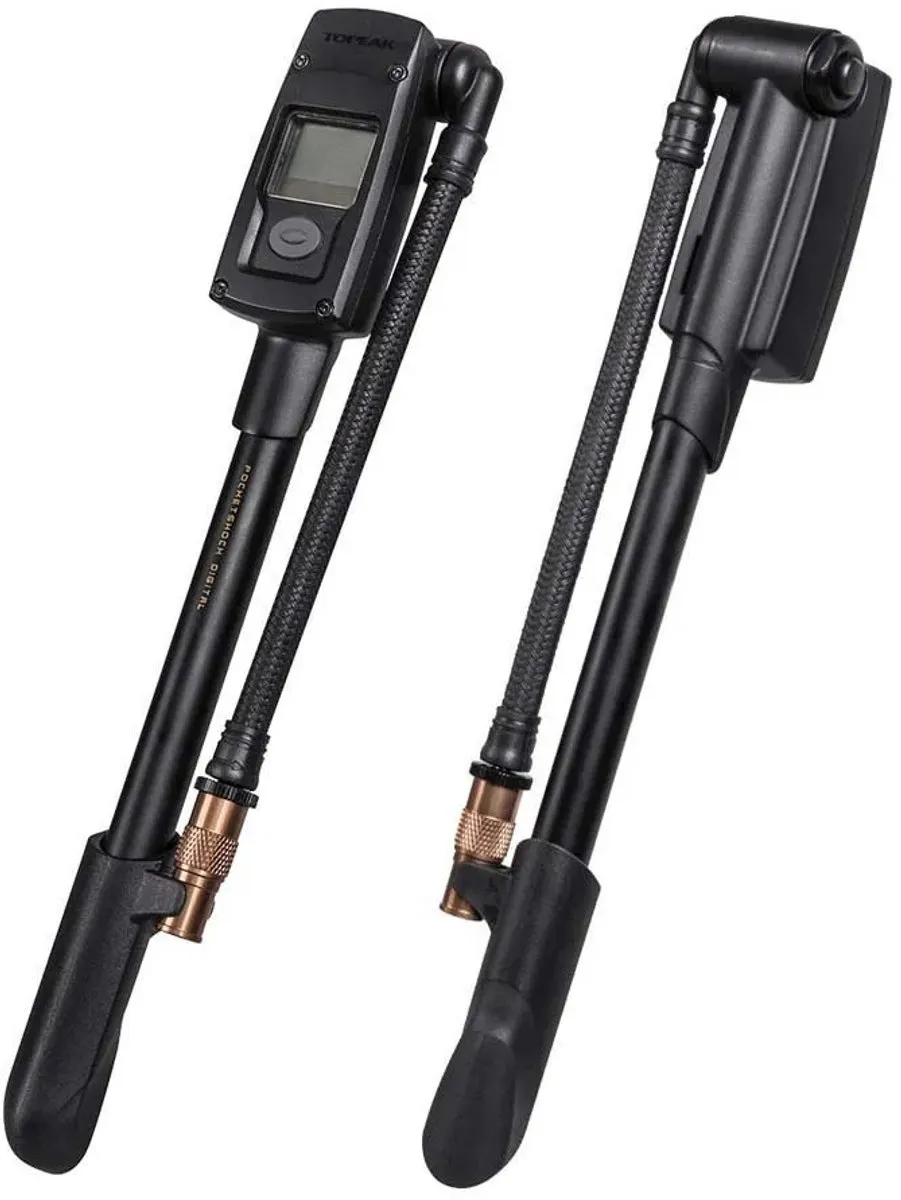 Topeak Pocket Shock Digital Minipomp - Zwart