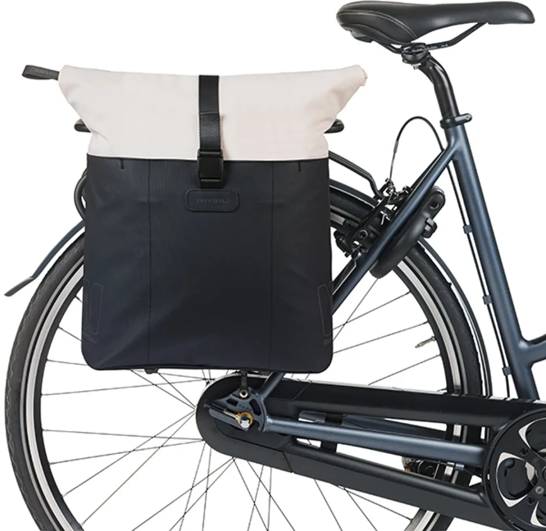 Basil Vive Enkele Fietstas 20L - Laptopvak - Zwart - afbeelding 6 van 6