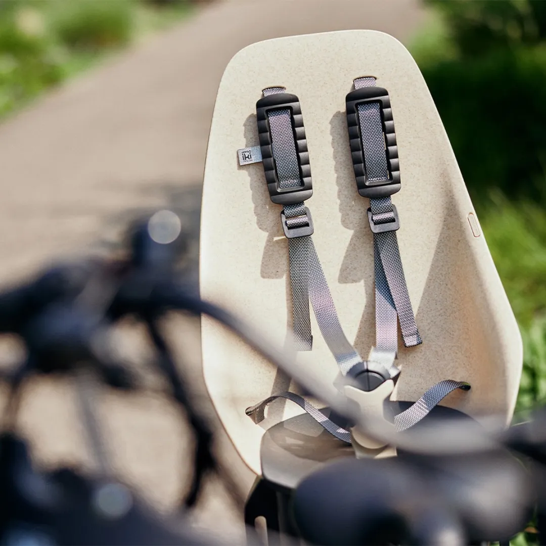 Urban Iki BIO Fietsstoeltje Achter - Oishi Beige/Bincho Black