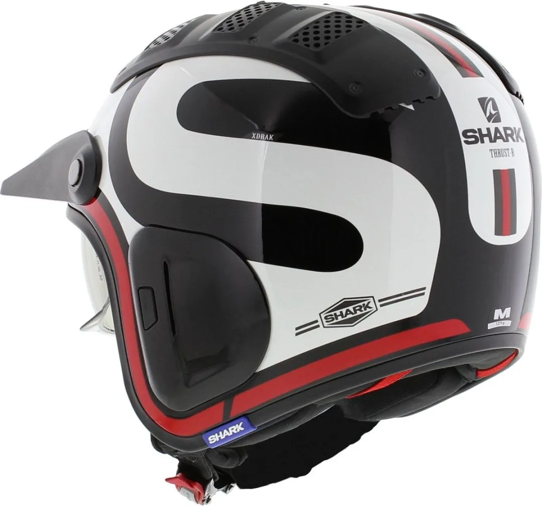 Shark X-Drak 2 Trial Helm Thrust-R XS - Glans zwart/wit/rood