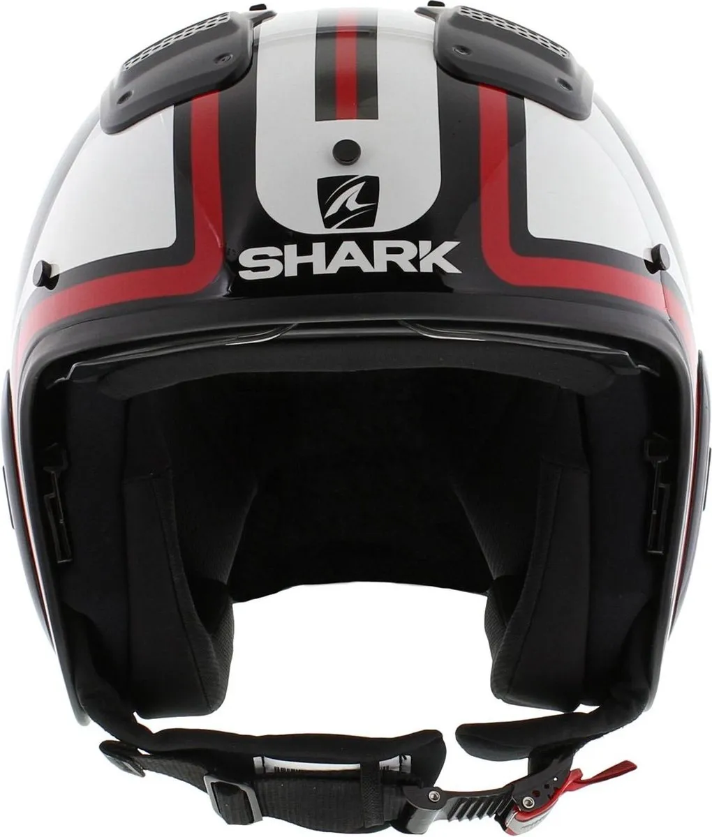Shark X-Drak 2 Trial Helm Thrust-R XS - Glans zwart/wit/rood - afbeelding 6 van 6