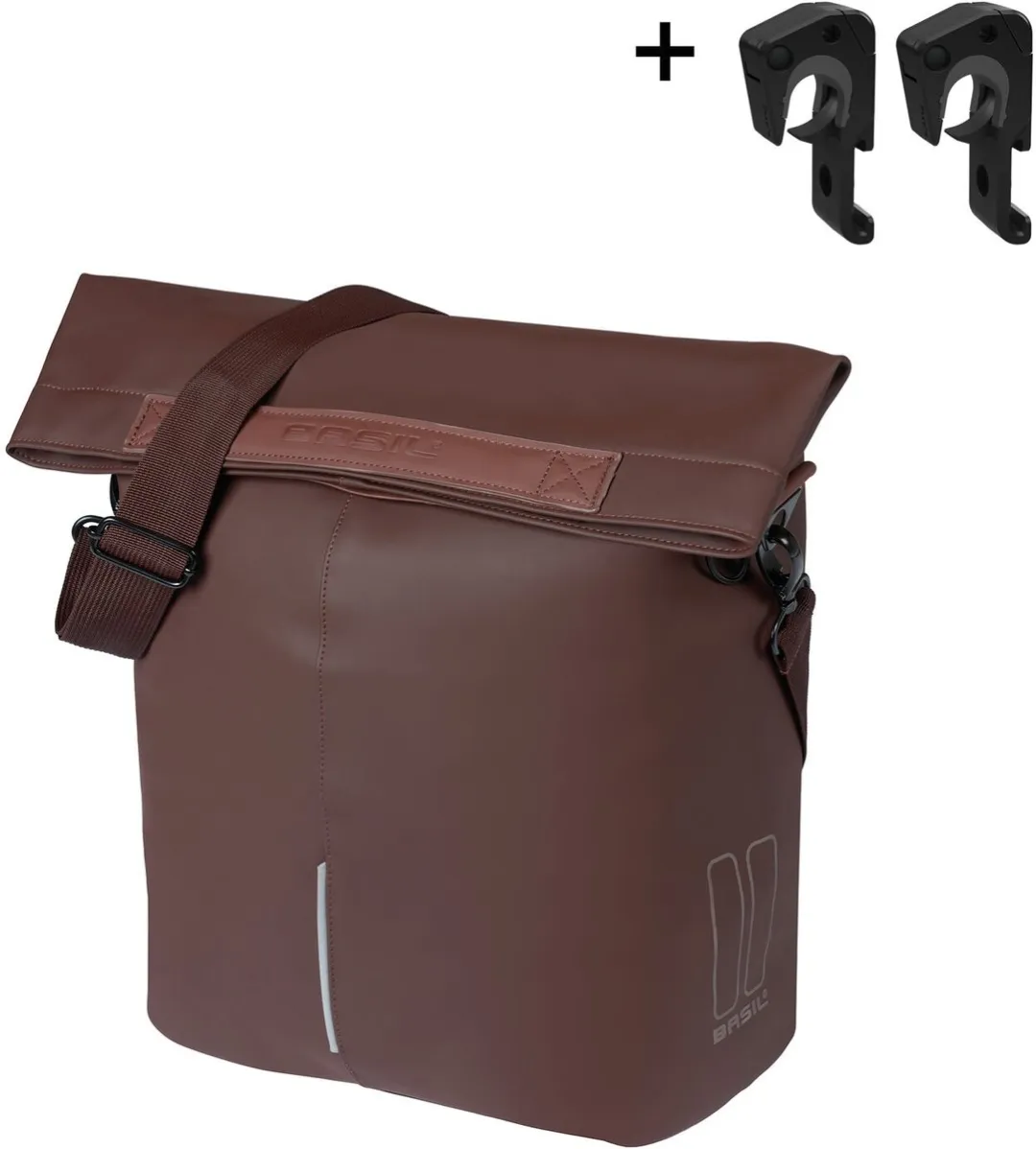 Basil City MIK Hooks Fietstas 16L - Roasted Bruin