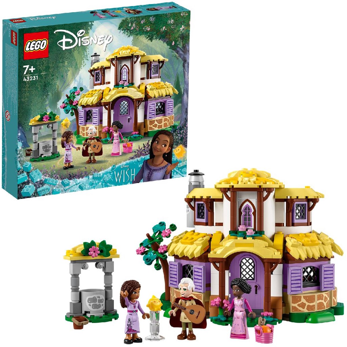 LEGO Disney Wish Asha's huisje Poppenhuis Speelgoed Set - 43231